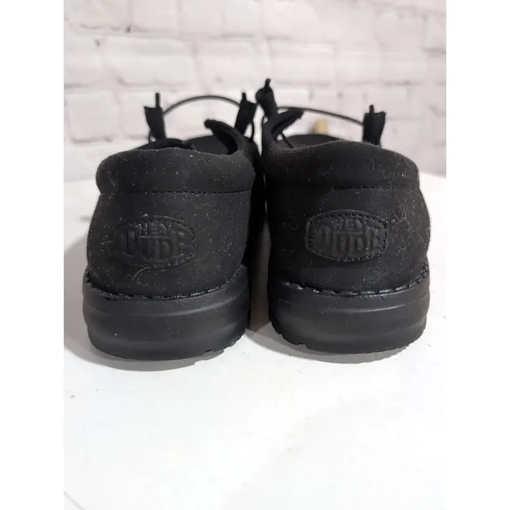 Hey Dude Wendy Funk Mono Shoes Womens Size 11 Black Canvas Moccasins 40065-001 - Picture 7 of 10